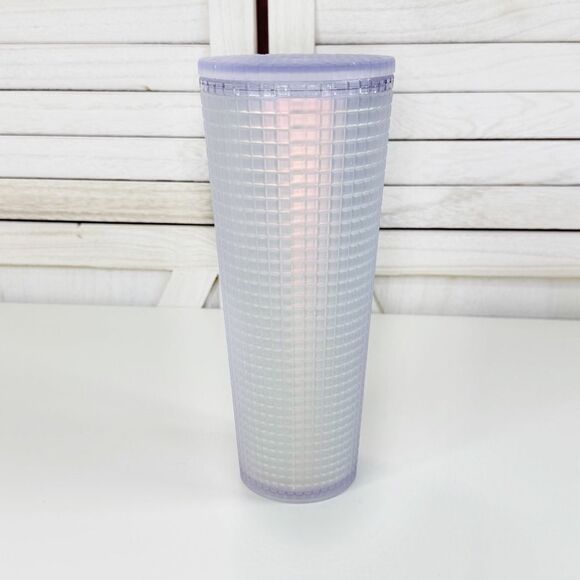 Starbucks Iridescent Unicorn Grid Frosted Tumbler Cup 24oz - Picture 3 of 9